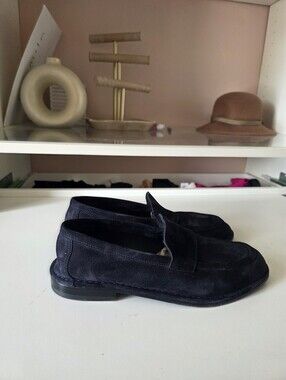 Pierre Hardy Navy Leather Men’s Oxfords